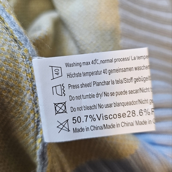 Women's Blue Daisy Knit Collared Sweater Vest Cap Sleeve V-Neck Pullover - Picture 6 of 12